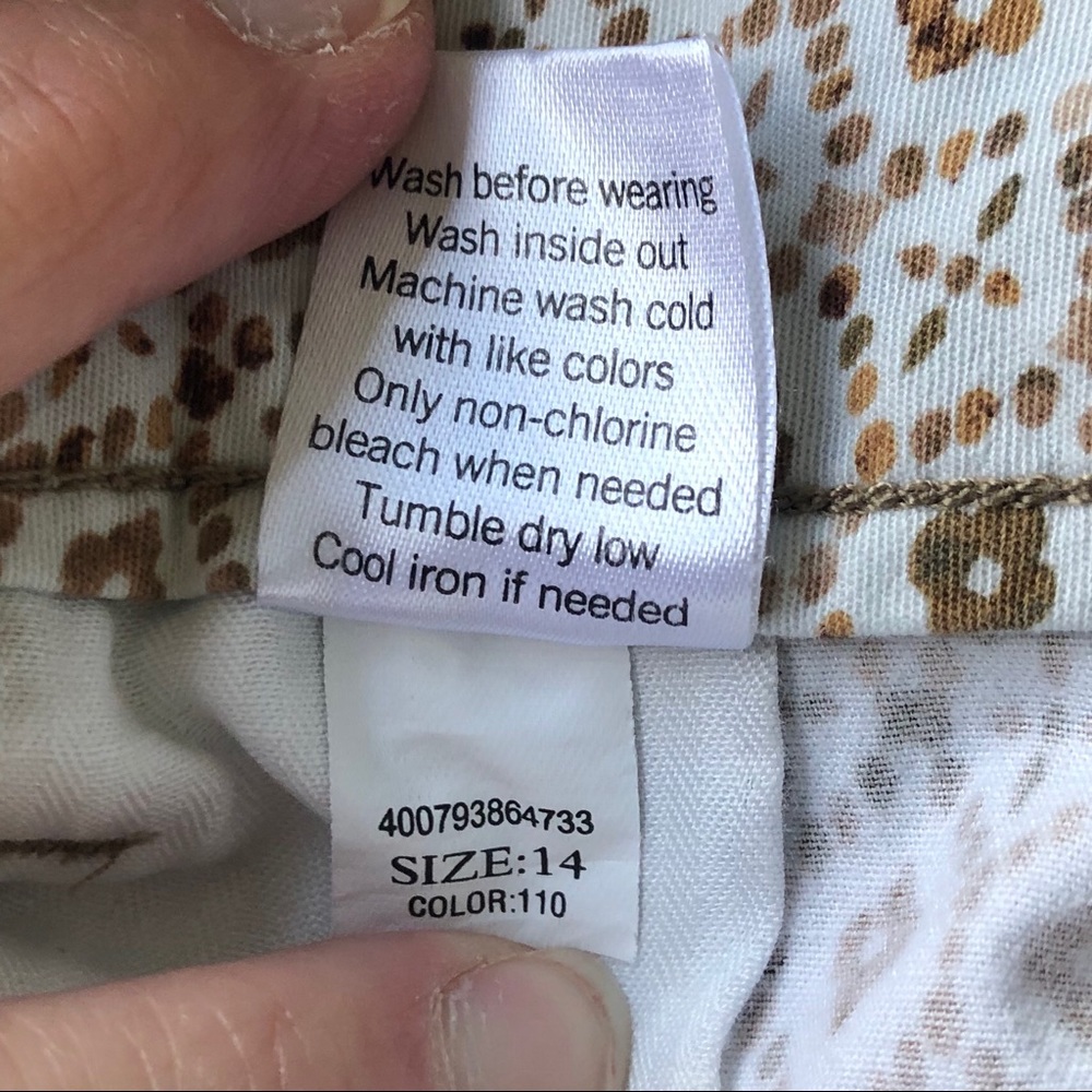 Sonoma Tribal Boho Pattern Chino Style Shorts - Picture 8 of 8